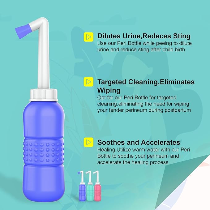 2pcs Portable Bidet Travel Bidet Bottle 450ml Peri Bottle - Image 7