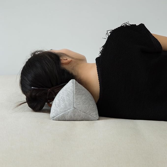 Buckwheat Neck Support Pillow Cervical Neck Cylinder Bolster Pillow Neck Pain - Image 5