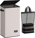 SOLEDI Laundry Hamper with Lid 100L Large & Tall Collapsible Laundry Basket by SOLEDI