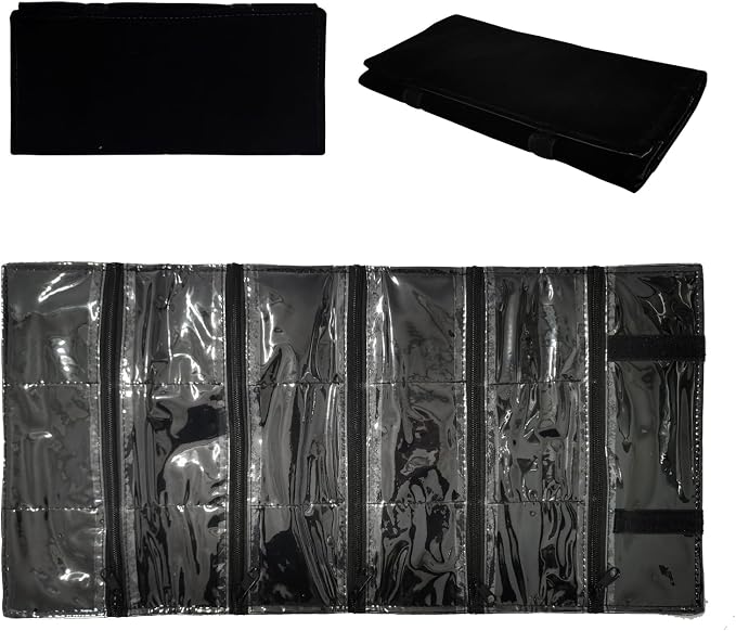 Travel Jewelry Roll Bag Portable Organizer Pouch by SCIKHEFT