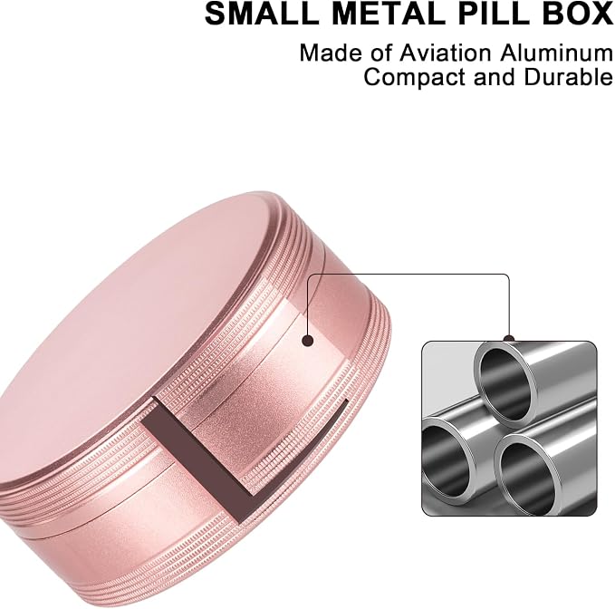 Metal Pill Box 3 Compartment - Image 2