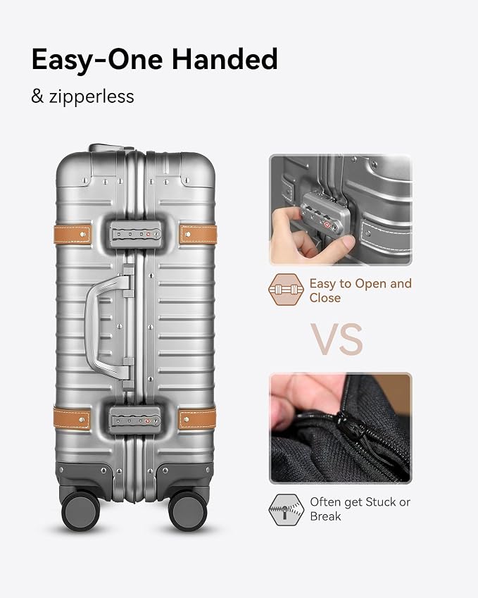 LUGGEX All Aluminum Carry On Luggage - Image 4
