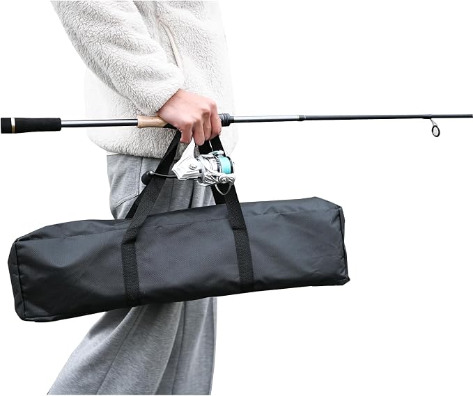 Travel Fishing Pole Combo， 4 Piece Carbon Fiber Spinning Rod Spinning Reel 7ft - Image 7