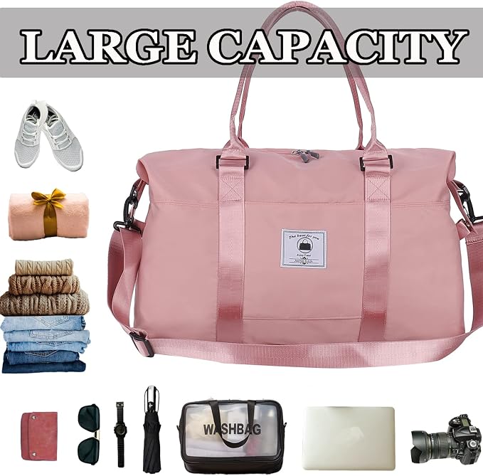Travel Duffle Bag, Waterproof Sport Tote Gym Bag - Image 3