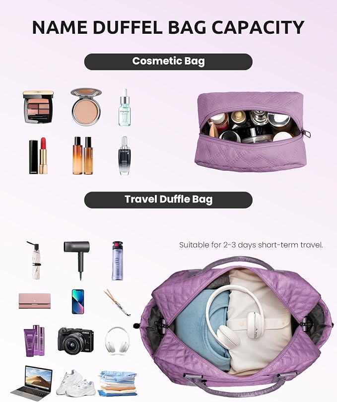 Weekender Bags for Women Travel, Personalized Weekender Bag - Image 4