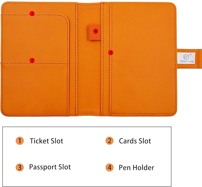 Melsbrinna Premium Leather Passport Holder Covers Case, Waterproof Rfid - Image 4
