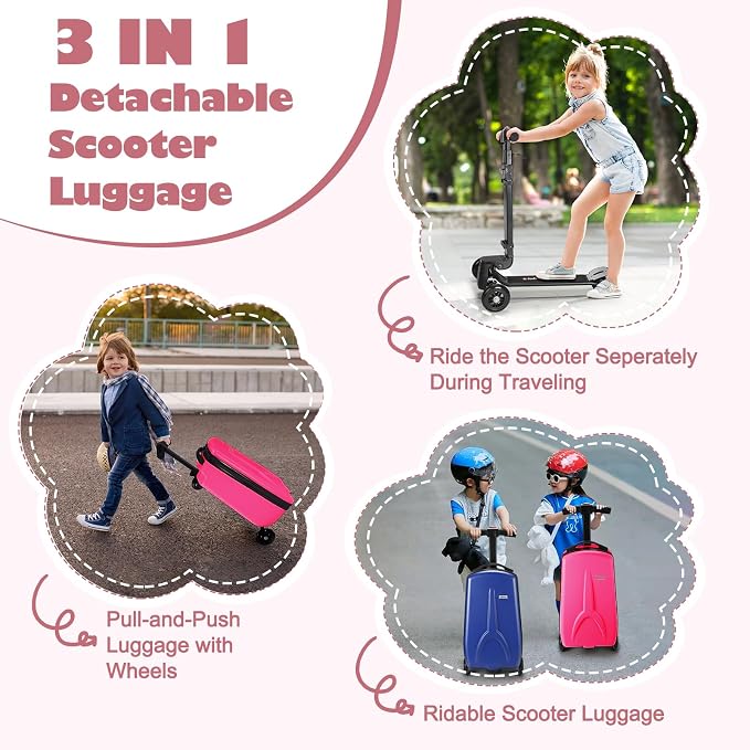 iubest Scooter Luggage Carry On Scooter Suitcase - Image 5