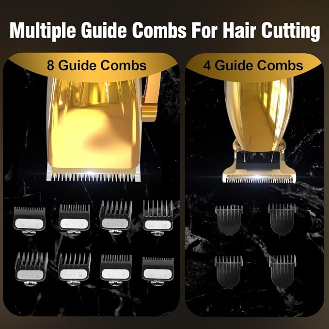 Cordless Hair Clippers for Men, Professional Hair Clippers Trimmer Kit - Image 2