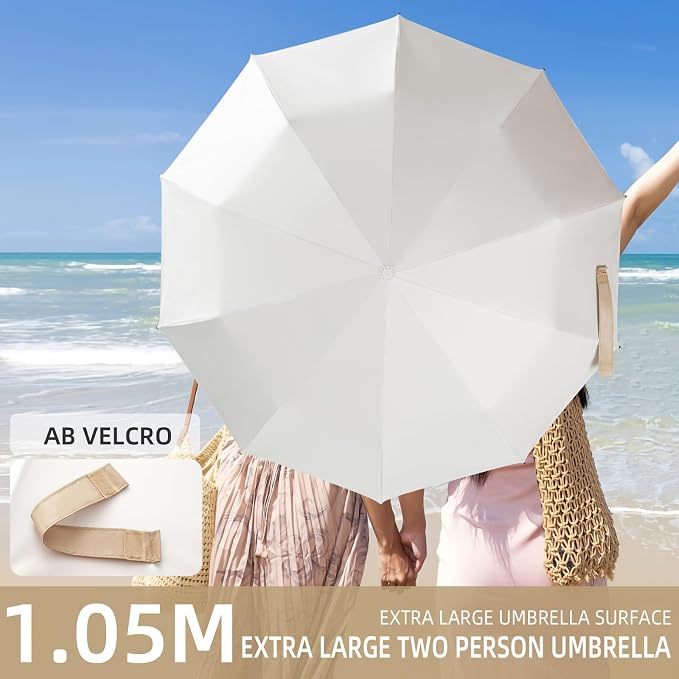Folding Umbrella Anti-UV Compact Durable Folding Umbrella Auto Open Close - Image 4