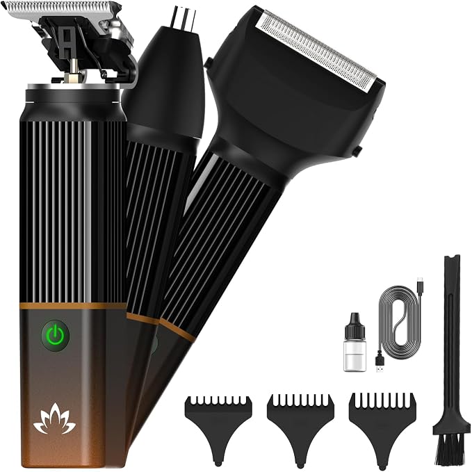 RESUXI Hair Clippers for Men T-Blade Trimmer Electric Shaver Razor Nose Hair by RESUXI