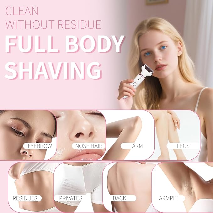 Electric Razors LED Display for Women Men, 2025 Wet/Dry Lady Shaver, 4 in 1 - Image 2