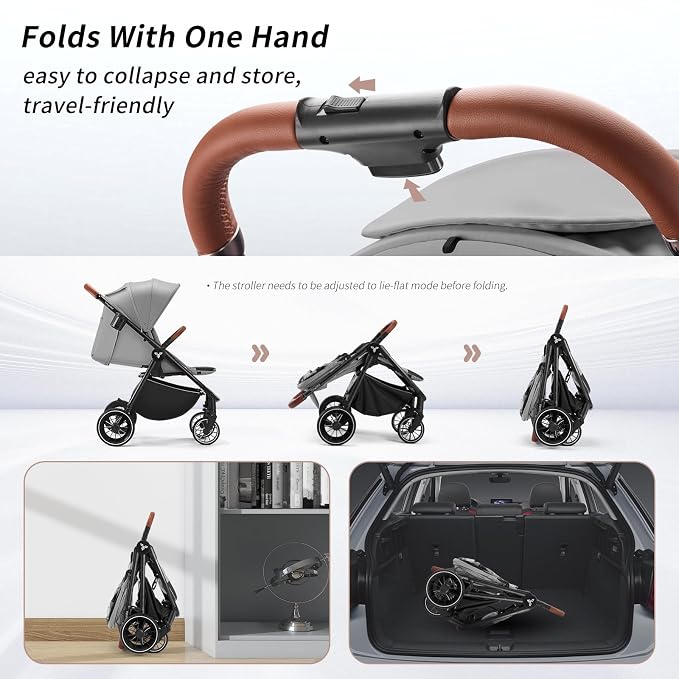 Tinyiota Baby Stroller, Infant Stroller - Image 5