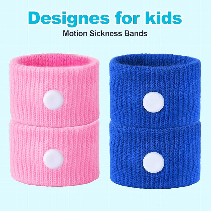 LYJEE Motion Sickness Bands for Kids, Travel Sickness Relief Wristbands - Image 2