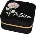 Custom Birth Month Flower Jewelry Box by DallasTextile