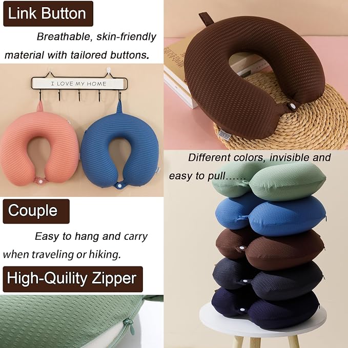 Travel Neck Pillow Cover, Neck Pillow Case - Image 5