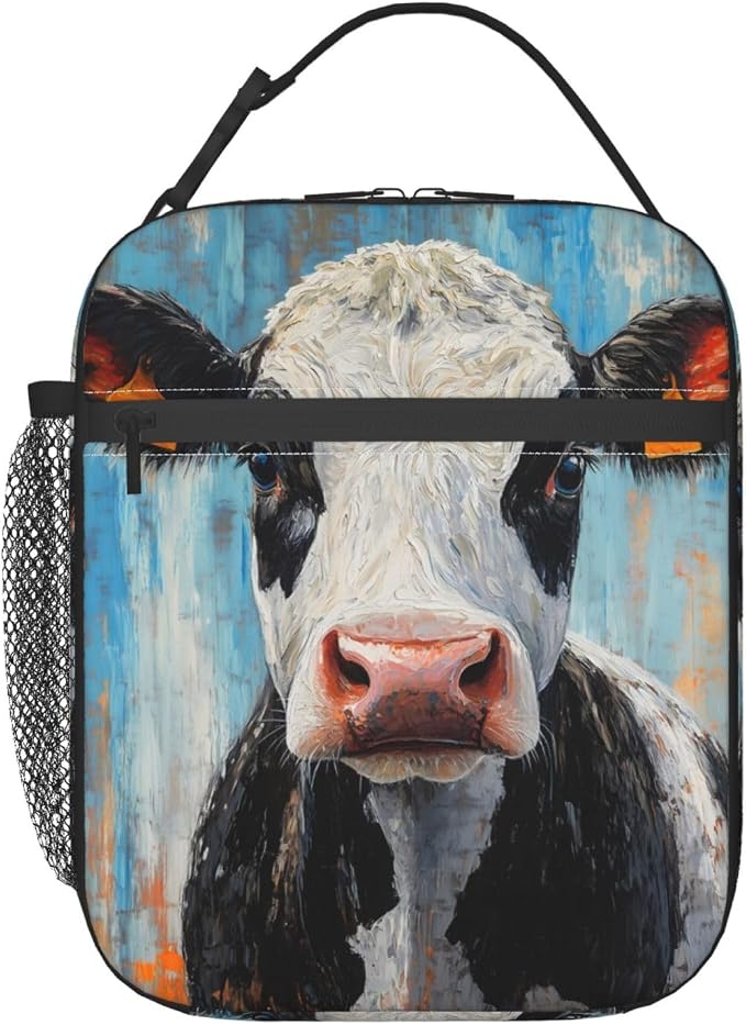 Cow Lunch Box for Kids Aldults, Realistic Animal Reusable Thermal Insulation - Image 3