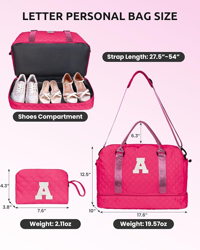 Womens Gifts for Birthday-Initial Travel Bag - Image 3