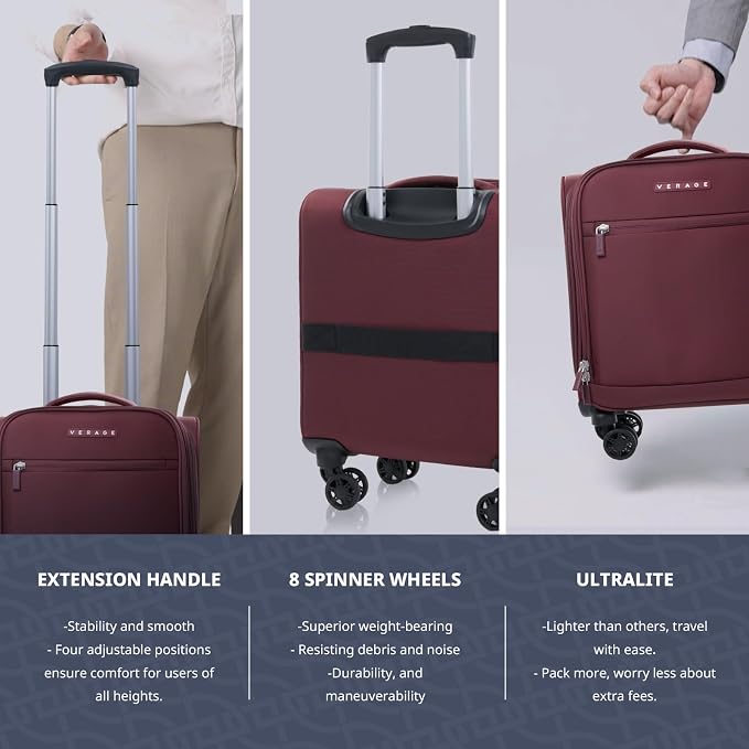 Verage Underseat Carry On Luggage - Image 6