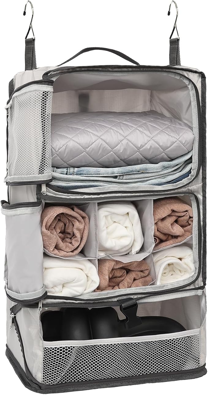 TABITORA Travel Portable Hanging Shelves Closet Organizer Packing Luggage by TABITORA%EF%BC%9ANewStart%EF%BC%8CNewLife