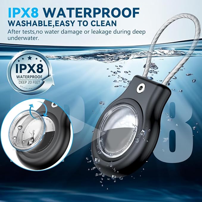 2 Pack Airtag Holder, Waterproof AirTag Case - Image 2