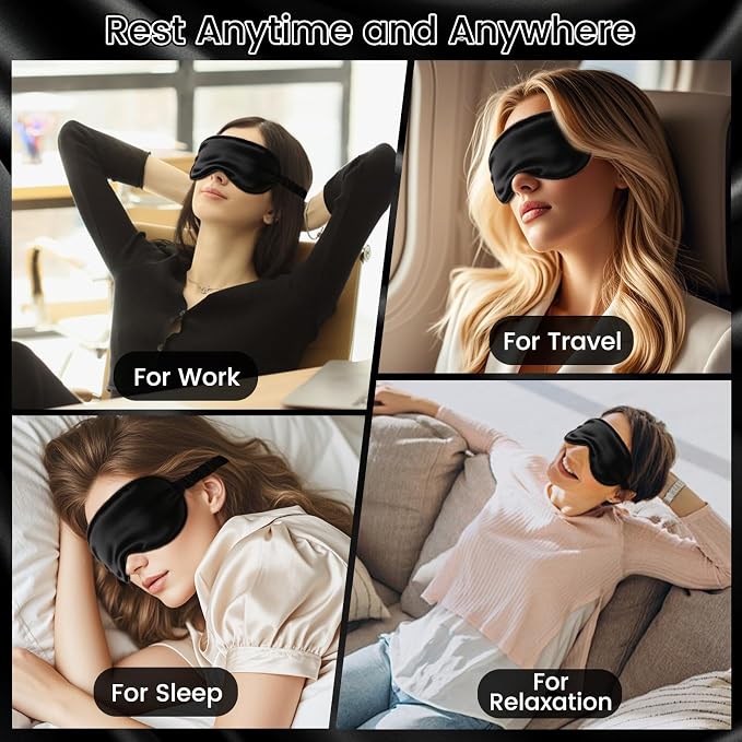 Pure 22 Momme 6A Grade Mulberry Silk Sleep Mask - Image 8