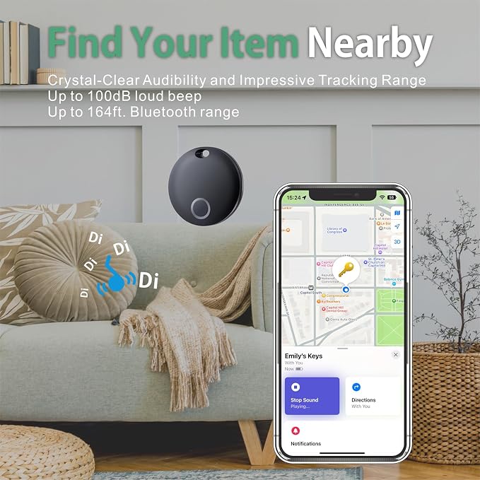 Reyke Smart Tag, Works with Apple Find My, Item Locator - Image 5