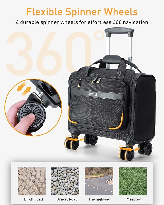 Rolling Laptop Bag, Rolling Briefcase - Image 4