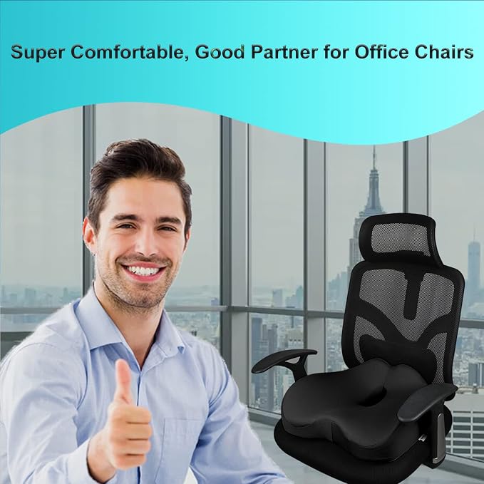 Pressure Relief Seat Cushion for Long Sitting Hours on Office, Home Chair - Image 4