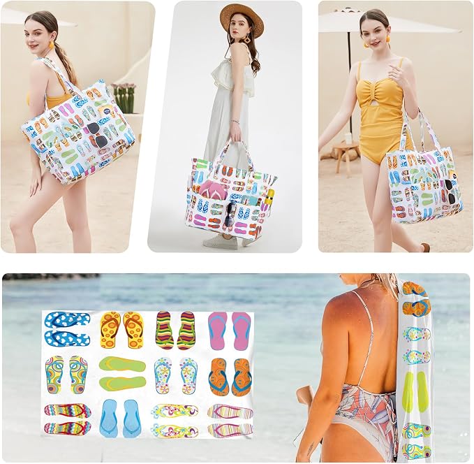 Waterproof Beach Tote Pool Bags - Image 4