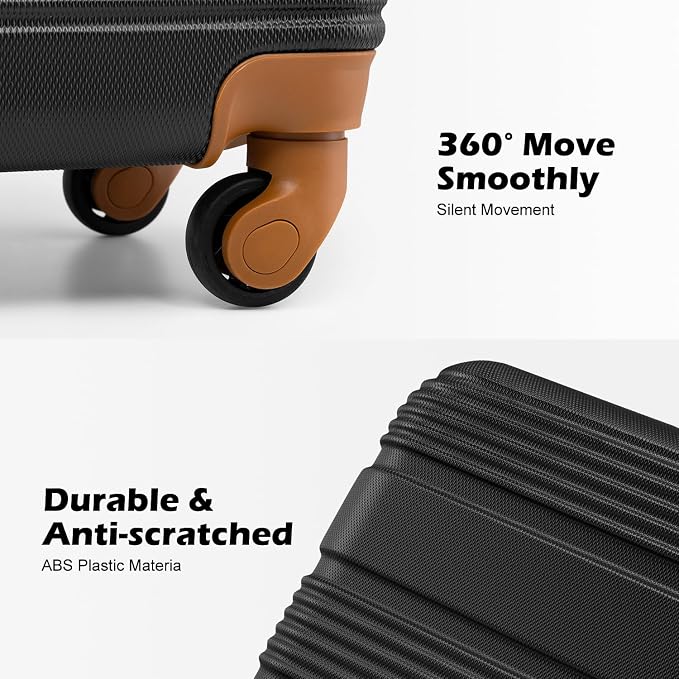 LONG VACATION 6 Piece ABS+PC Hardshell Luggage Set - Image 3