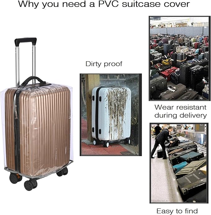 Clear PVC Suitcase Cover - Image 8