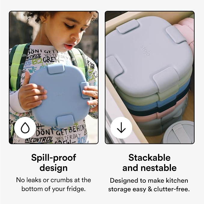 STOJO Collapsible Sandwich Box – 24oz, Reusable Food Storage Container - Image 4
