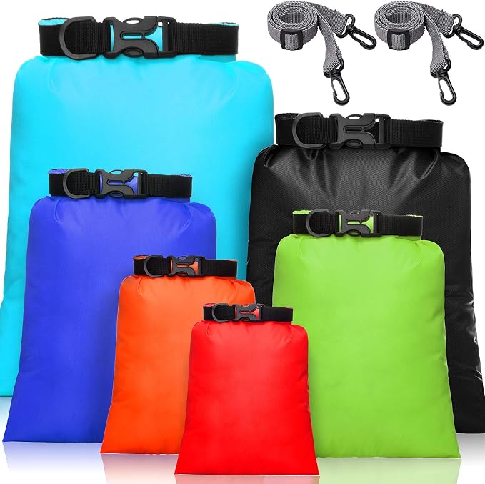 Shappy Waterproof Dry Bag Set 6 Sizes Lightweight Sacks and Long Adjustable by Shappy