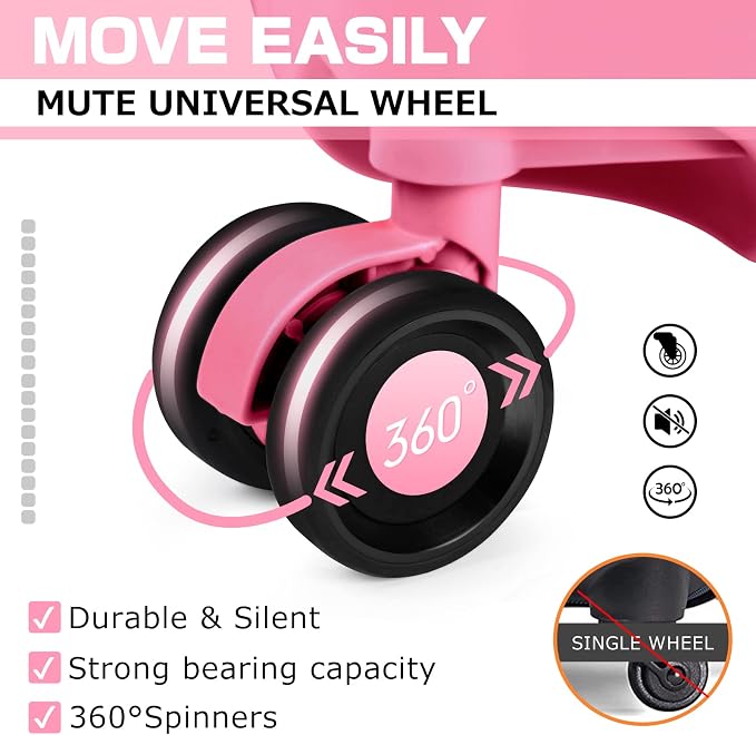 AnyZip Luggage Aluminium Frame Suitcase Hard Shell TSA Lock No Zipper 28In Rose - Image 6