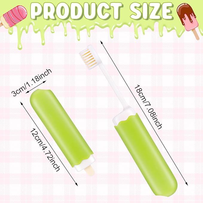 Patelai 4 Pieces Travel Toothbrush Set, Soft Bristle Mini Foldable Tooth Brush - Image 2