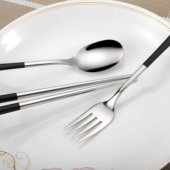 Travel cutlery set, 18/8 stainless steel cutlery, Reusable utensils set - Image 6