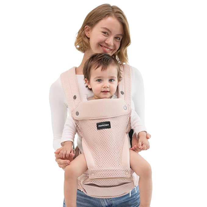 Momcozy Baby Carrier with Hip Seat, 2-in-1 Forward-Facing Carry by Momcozy