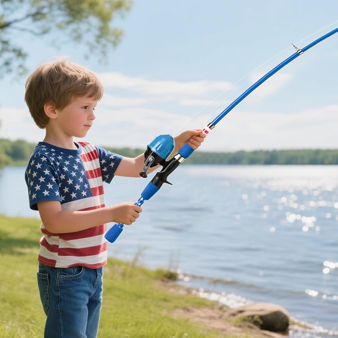 Kids Fishing Pole, Portable Telescopic Kids Fishing Poles - Image 9