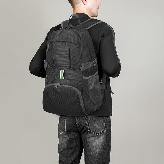 Yaopeing Lightweight Backpack, 25L Foldable Hiking Packable, Water Resistant - Image 3