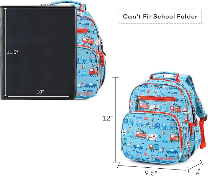mibasies Toddler Backpack for Boys 2-4: Cute Kids Backpacks Boys - Image 3