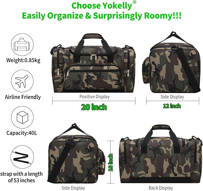 20 inch Sports Duffel Bag - Image 5