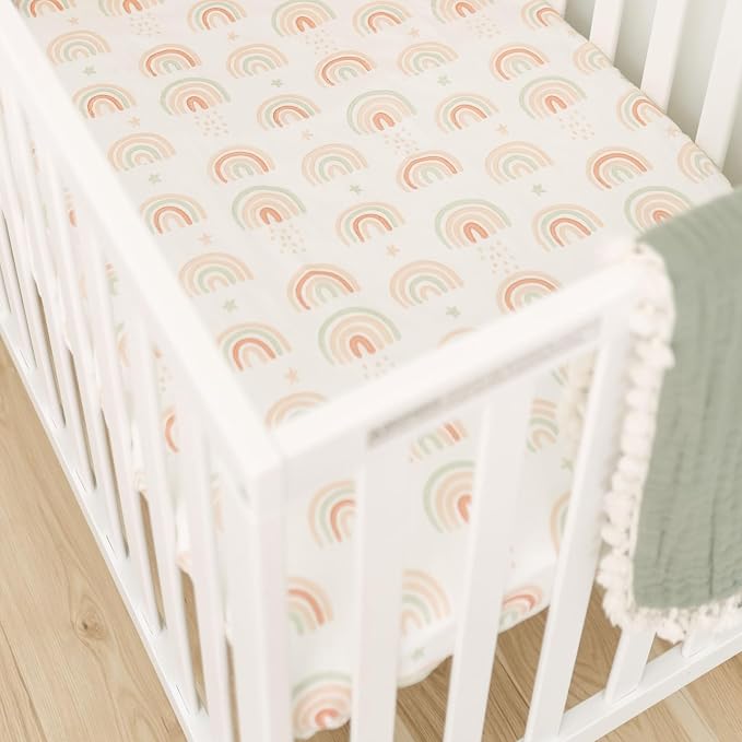 Crane Baby 100% Cotton Breathable Fitted Baby and Toddler Sheet - Image 4