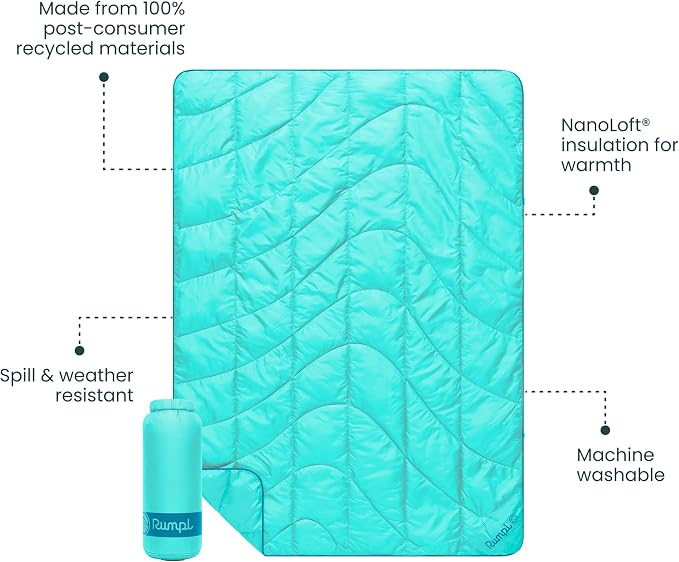Rumpl Travel Puffy Blanket, Ultra-Packable Travel-Size Warmth and Comfort - Image 3