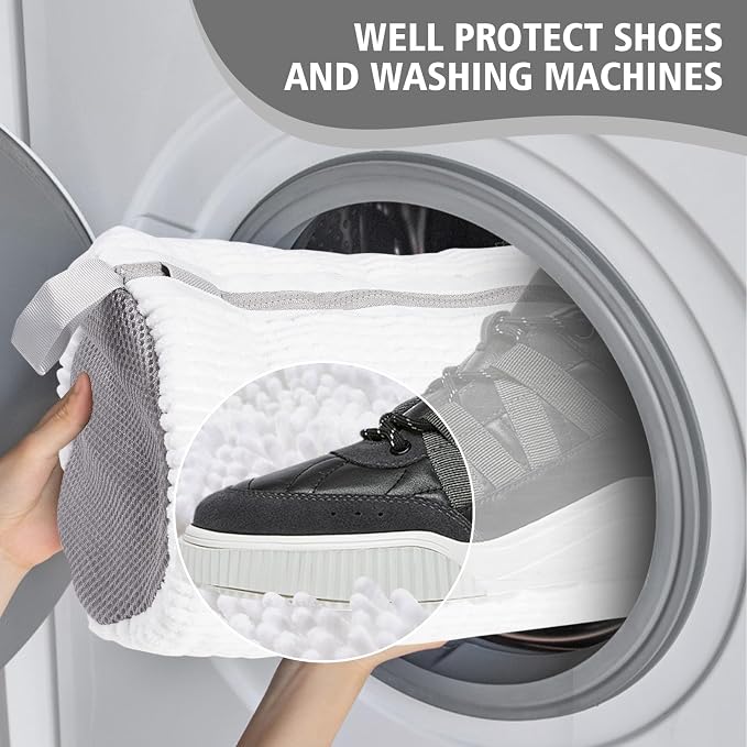 HEAVYWOOD Shoes Bag for Washing Machine Reusable Shoe Cleaning Washing Machine - Image 5