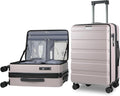 KROSER Carry On Luggage with Spinner Wheels & Built-in TSA Lock, Expandable Top by KROSER