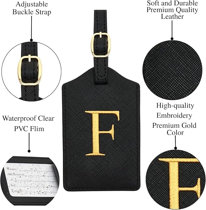Luggage Tag PU Leather for Suitcase Baggage Handbag Travel Bag Label Suitcase - Image 3