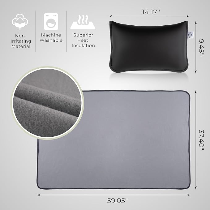 Elvasa Travel Blanket and Pillow Set – Compact Lightweight Throw - Image 6
