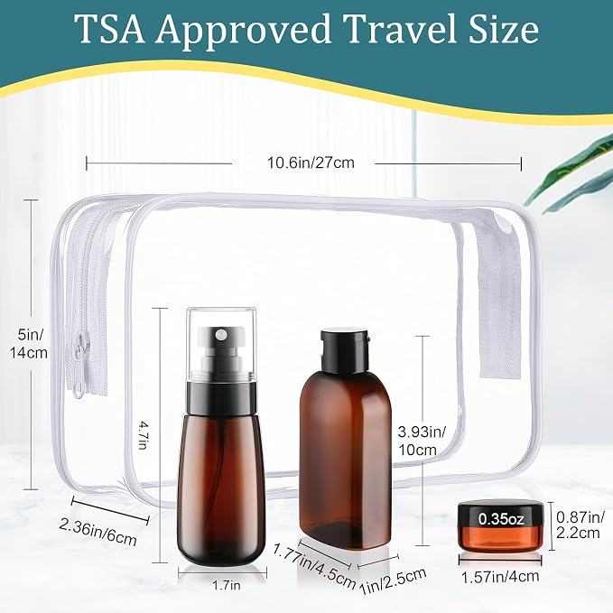 Cosywell Travel Bottles for Toiletries 10PCS TSA Approved Shampoo and - Image 2