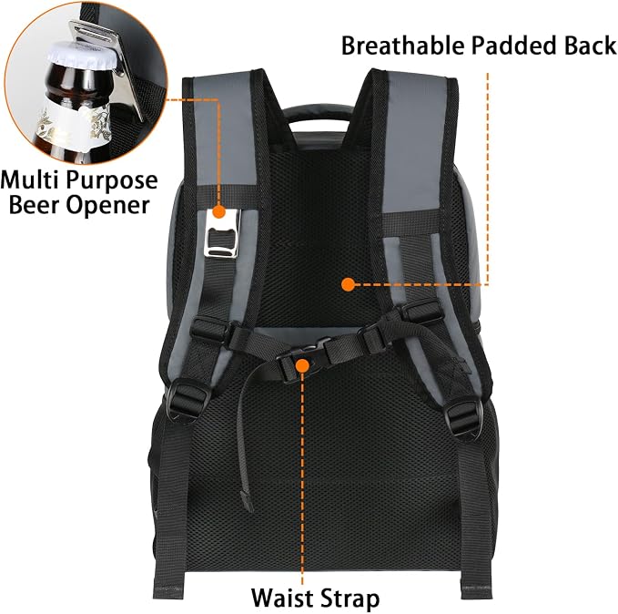 MATEIN Cooler Backpack, 26 Cans Insulated Lunch Backpack - Image 4