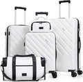 Luggage Sets 5 Piece, Suitcases by Eeeza